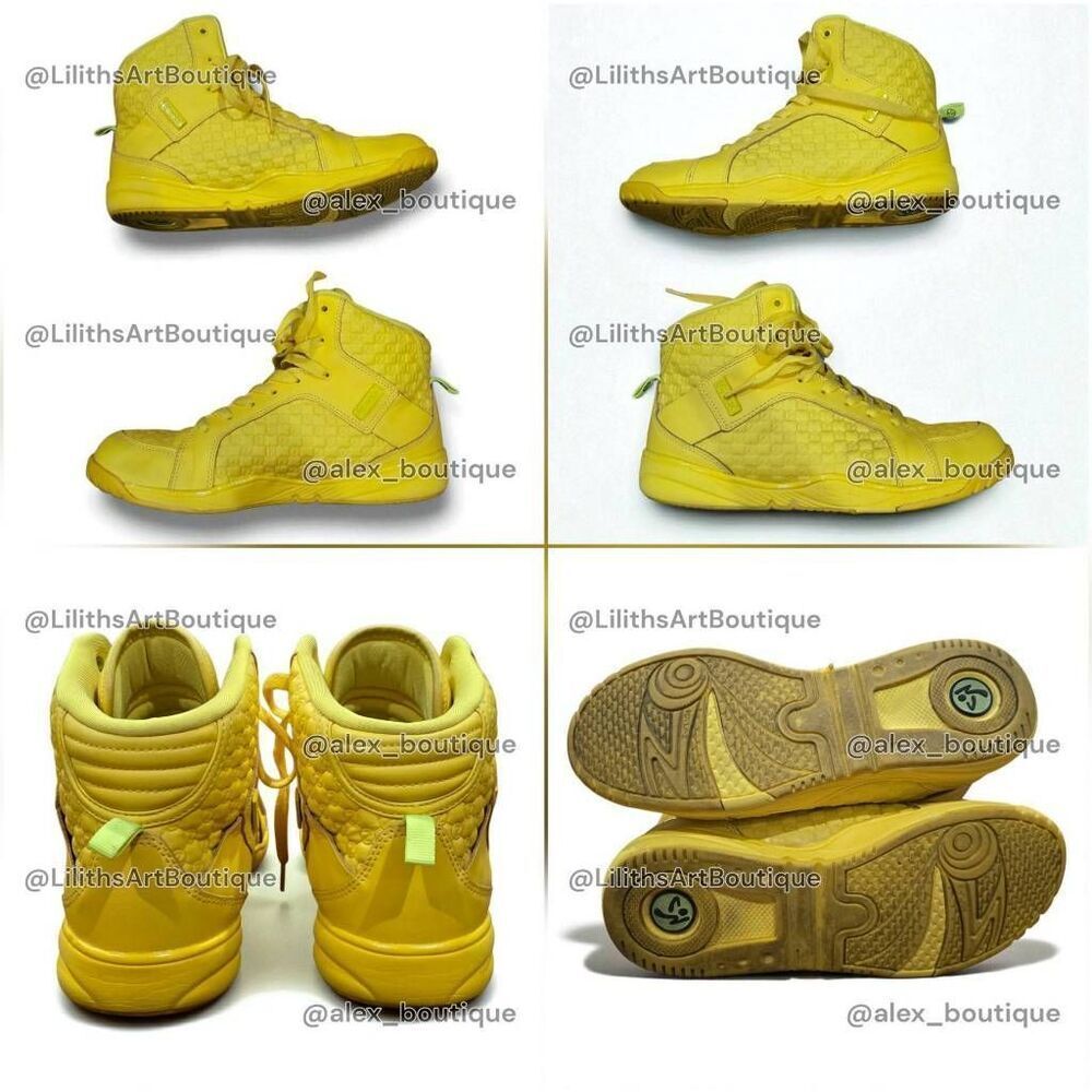 Zumba Energy Boss Yellow High Top Sneakers Size 9 Unisex Athletic Shoes (F019) - Picture 6 of 11